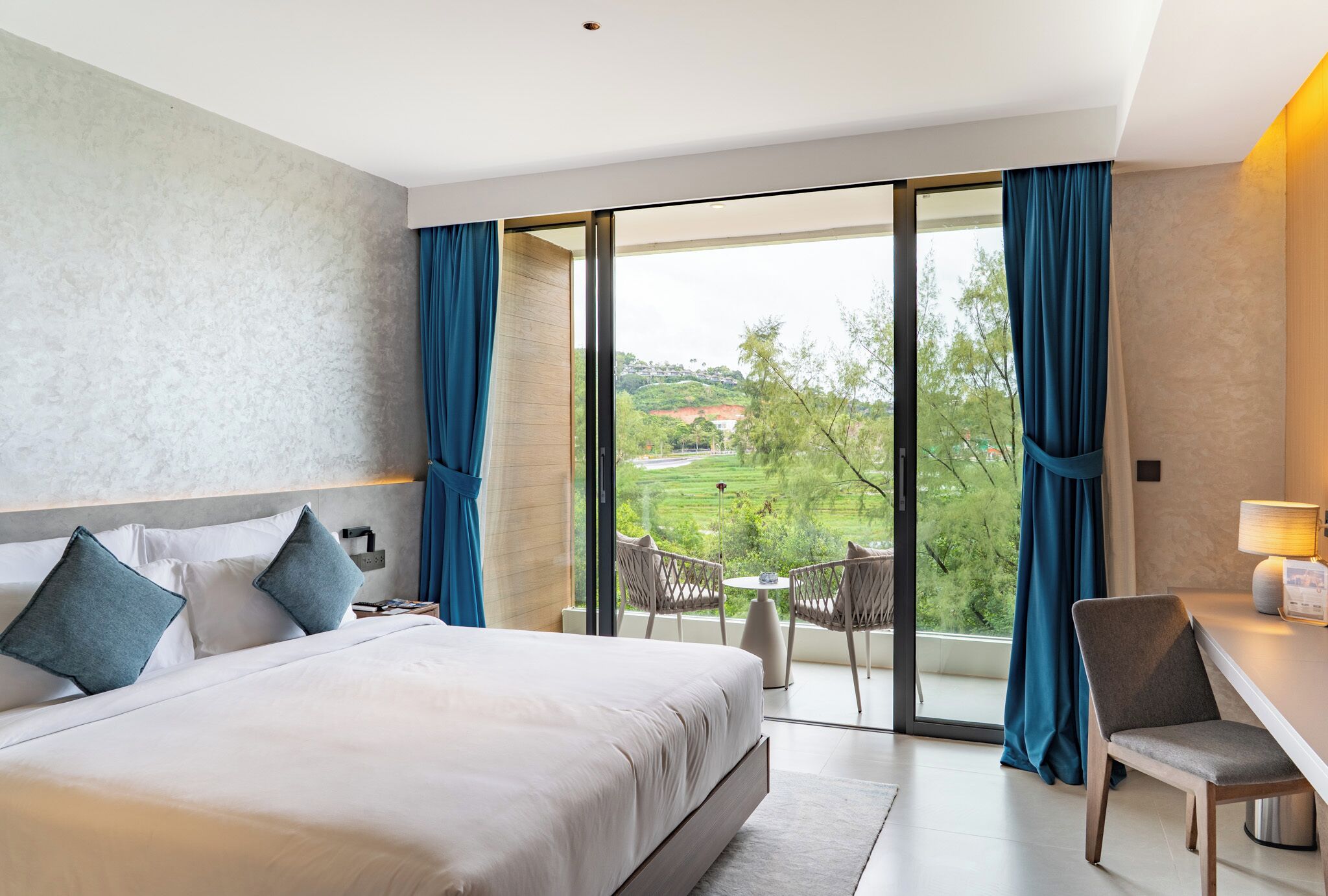 Deluxe Double or Twin Room, Balcony, Resort View | Minibar, in-room safe, desk, laptop workspace