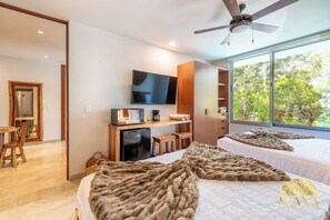 2 bedrooms, in-room safe, blackout drapes, iron/ironing board