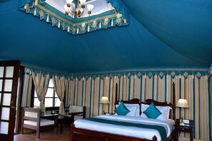 Luxury Tent, Balcony, Mountain View | 1 bedroom, in-room safe, desk, laptop workspace - Ananda Resort Pushkar (Pushkar)
