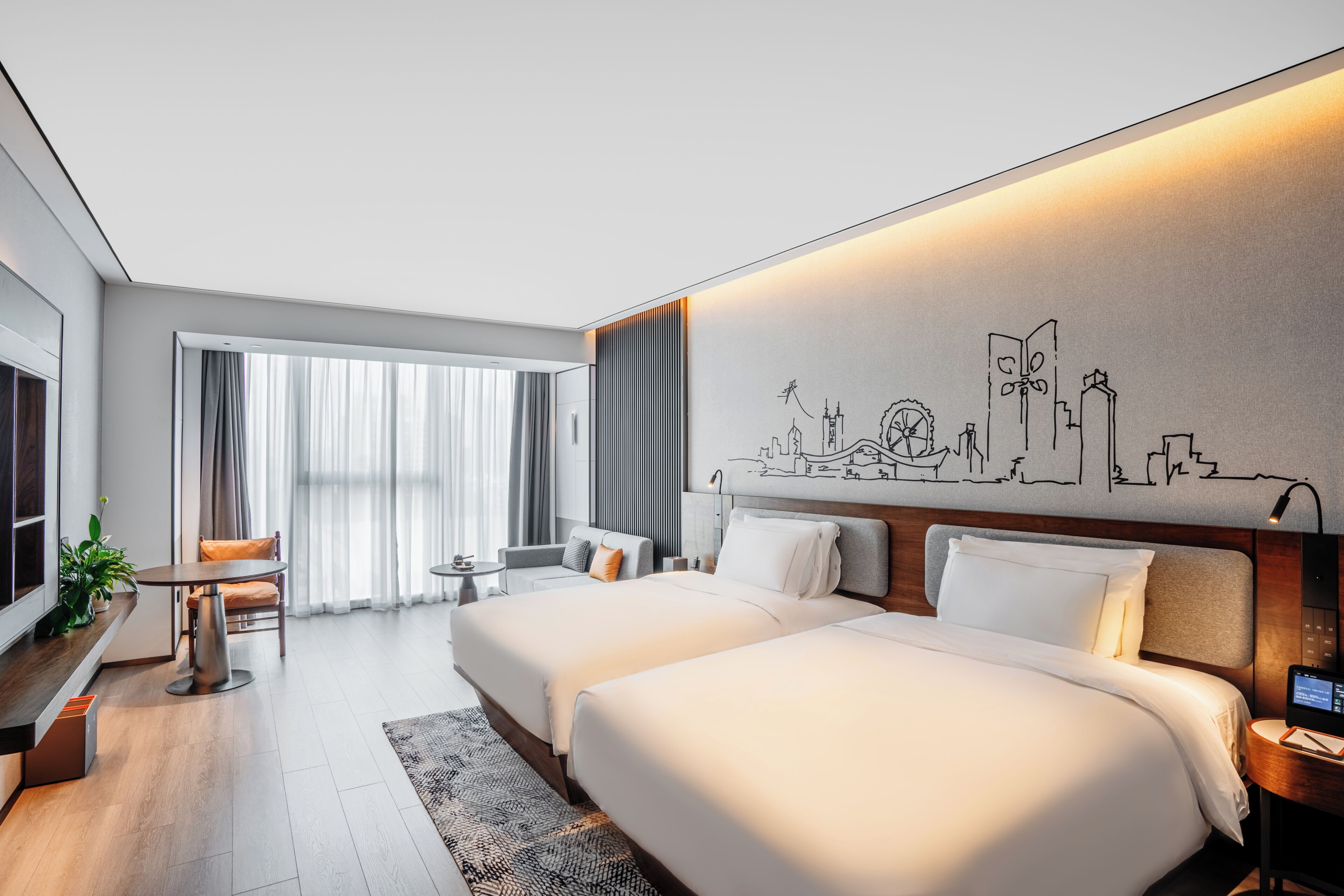 Quarto duplo conforto | Edredons de pluma, cofres nos quartos, Wi-Fi de cortesia, roupa de cama