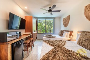 1 habitación, caja de seguridad en la habitación y cortinas blackout