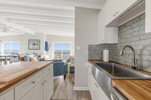 Fridge, microwave, stovetop, dishwasher - Oceanfront Dog-Friendly Vacation Rental – Breathtaking Views & Spacious Decks! (Oak Island)