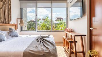 1 habitación, caja de seguridad en la habitación y cortinas blackout