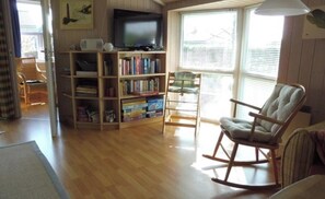 TV, fireplace, DVD player