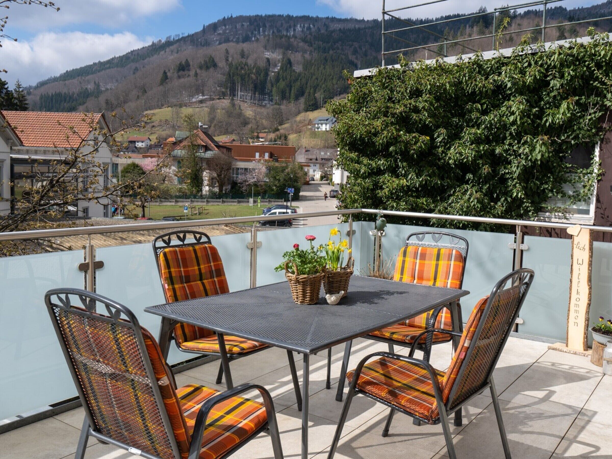 屋外ダイニングエリア