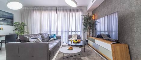 Apartment, Strandblick | Wohnbereich