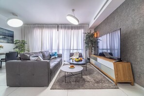 Apartment, Strandblick | Wohnbereich