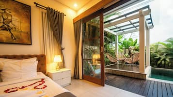 Deluxe Villa, 3 Bedrooms, Balcony, Mountain View | Egyptian cotton sheets, premium bedding, down duvets, memory-foam beds