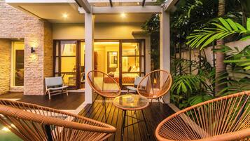 Vila Deluks, 3 kamar tidur, balkon, pemandangan gunung | Teras/patio