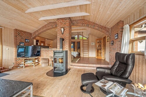 Cozy and spacious holiday home near Torup Strand close to the North Sea.