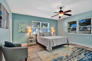 4 bedrooms, iron/ironing board, travel crib, WiFi