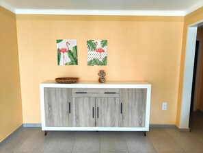 Interior - Cozy 2nd Line Beach Apartment in Santa Margarita, Wi-Fi, Terrace, Parking (Roses)