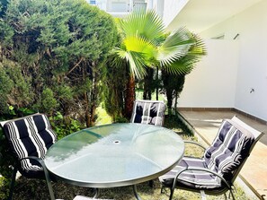 Outdoor dining - Modern Apt w/Terrace • Near Beach Pool (Roses)
