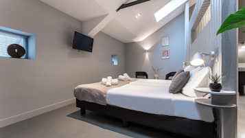 1 slaapkamer, een bureau, gratis wifi, beddengoed