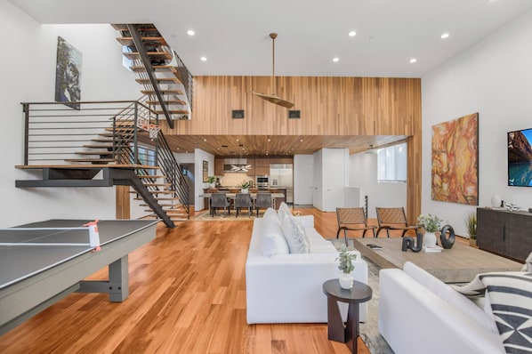 Villa, Multiple Beds, Fireplace, Garden View (Cedar Loft Villa) | Living area - Cedar Loft Villa (Venice)