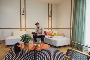 Standard Apartment, Balcony, City View | Living area