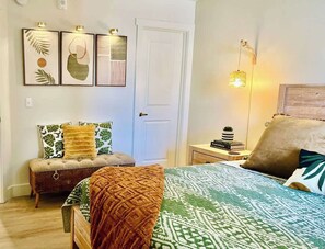 1 bedroom, iron/ironing board, travel crib, WiFi