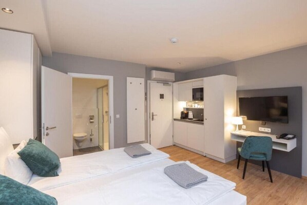 1 makuuhuone, työpöytä, Wi-Fi