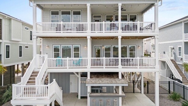 Exterior - Carolina Kai, 7 Bedroom, Second Row w/ Private pool & Elevator (Ocean Isle Beach)