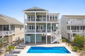 Exterior - Here Comes the Sunset Intracoastal waterway view & short walk to the beach! (Sunset Beach)