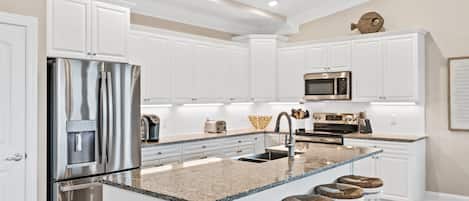 Fridge, microwave, coffee/tea maker