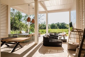 Outdoor dining - Luxurious Coastal Homes | Heated Pool (Bay St. Louis)