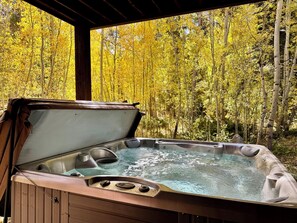 Outdoor spa tub - Bring the Dogs,  Private hot tub, large deck (Keystone)