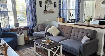 Country charm and modern finishes with beautiful open living and dining areas