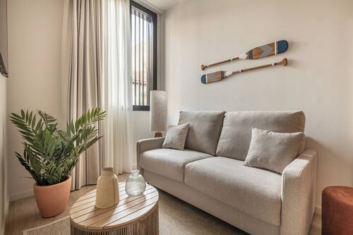 Departamento, 1 habitación | Área de sala de estar