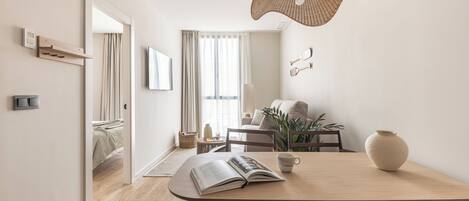 Departamento, 1 habitación | Área de sala de estar