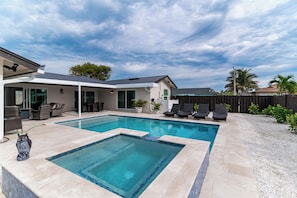 A heated pool