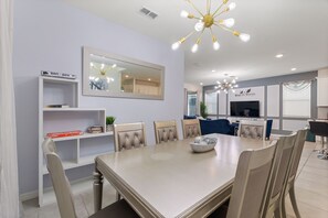 Dining - Rear Views, Spa, Games Room, Pet Friendly, Resort Amenities 8 Bedroom Villa (Kissimmee)