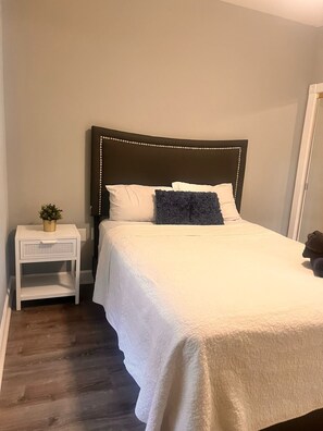 2 bedrooms, iron/ironing board, travel crib, WiFi