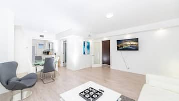 ดีลักซ์อพาร์ทเมนท์, 2 ห้องนอน | บริเวณนั่งเล่น