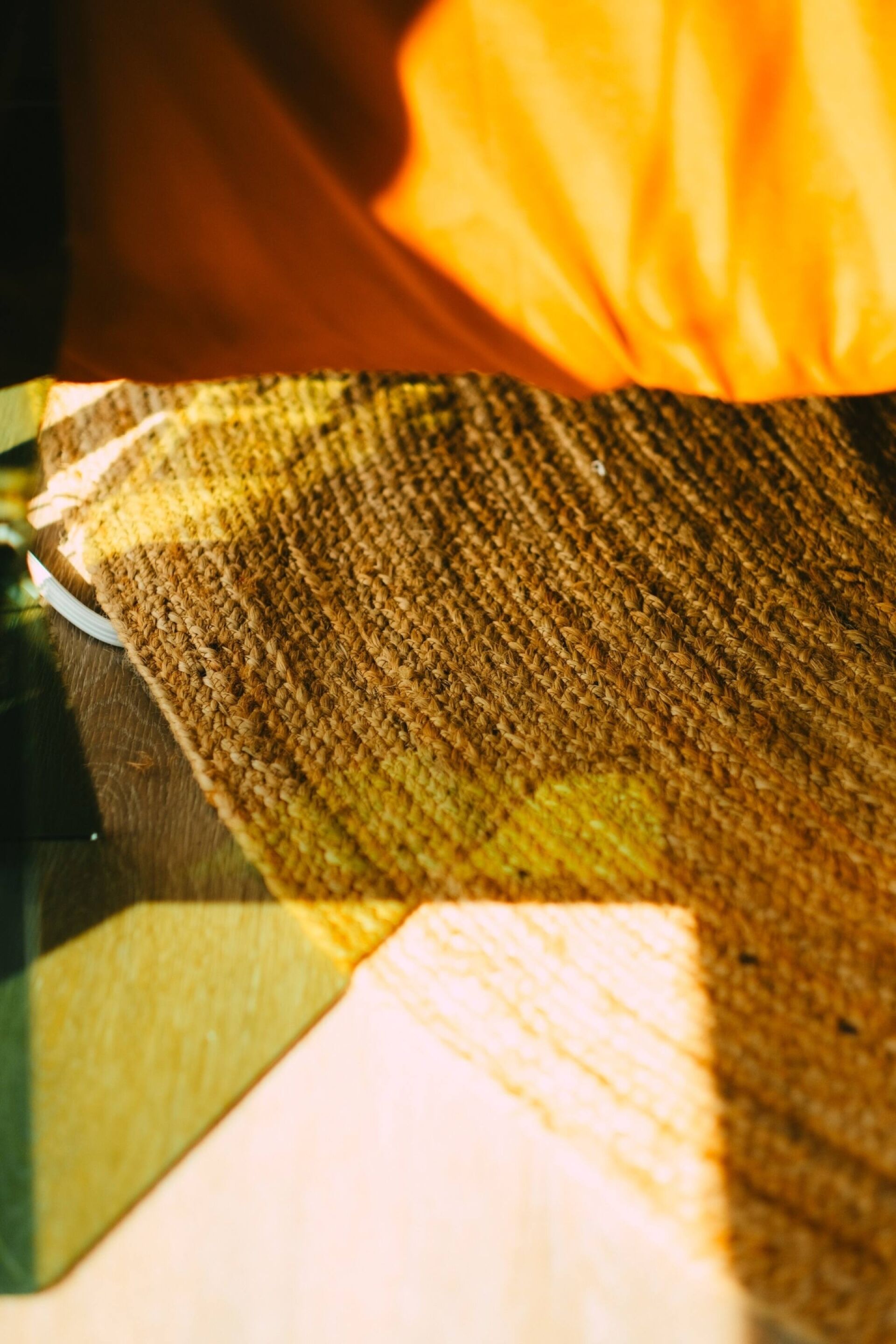 A close-up of a textured fabric with a woven pattern.