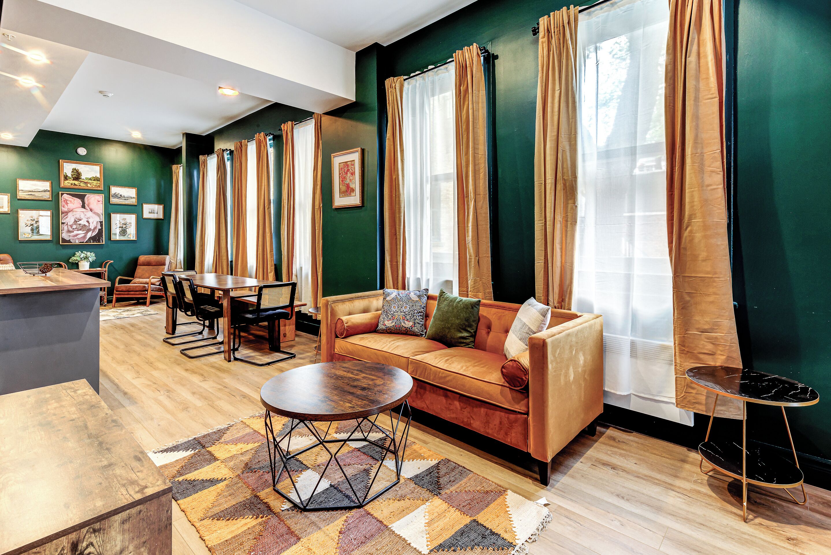 Signature Apartment | Living area | 55-inch flat-screen TV with cable channels, TV