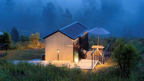 Cabane Deluxe, 1 très grand lit | Bureau, Wi-Fi gratuit, draps fournis