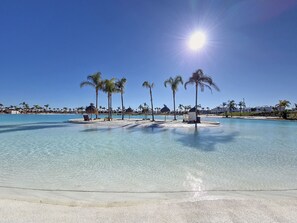 Vlak bij het strand