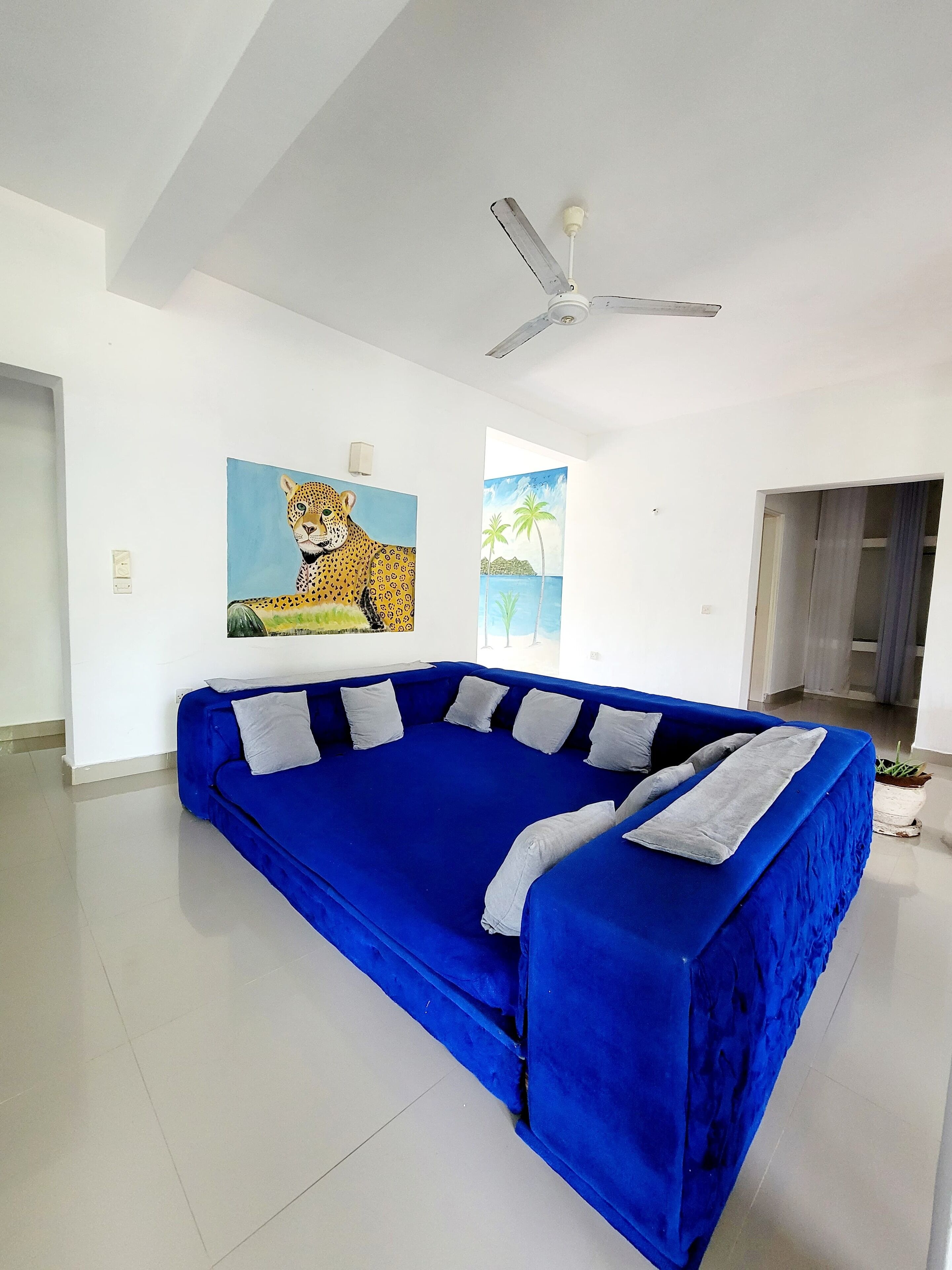 Luxury Apartment, Pool View | Living area | Flat-screen TV