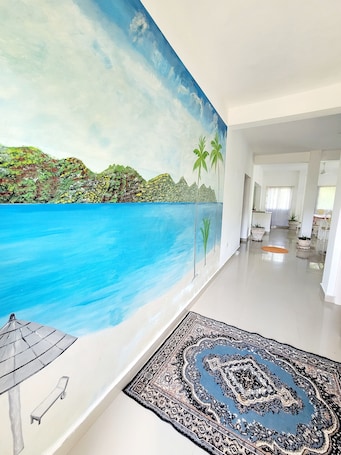 Luxury Apartment, Pool View | Living area | Flat-screen TV