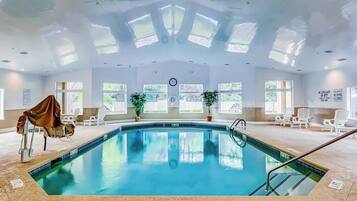 Indoor pool, a heated pool
