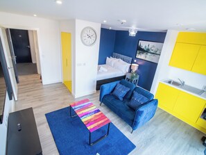 Lägenhet | 1 sovrum, strykjärn/strykbräda, gratis wi-fi och sängkläder
