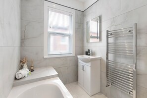 Towels, soap, toilet paper