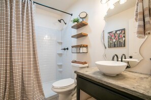 Hair dryer, towels