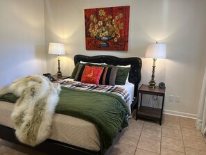 1 bedroom, iron/ironing board, Internet, bed sheets