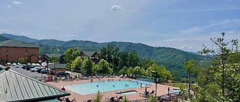 Indoor pool, outdoor pool