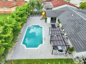 A heated pool