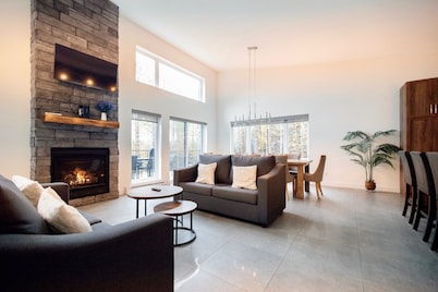 The Gibson & Spa and fireplace