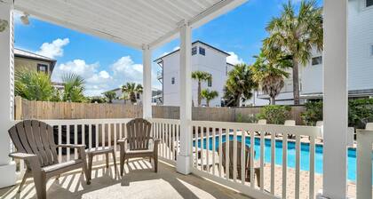 Spacious, Charming 5BR home with Large, Private Pool and Steps to the Beach!
