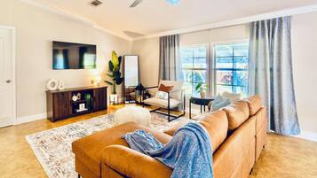 Smart TV, video games, table football, ping pong